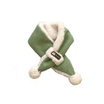 毛绒围巾工厂-卡通纯色防寒交叉