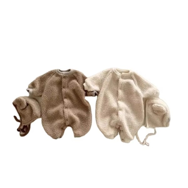 秋季连体衣工厂-针织毛圈幼儿爬服