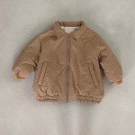 婴儿毛衣生产厂家-棉纱针织连帽连体衣