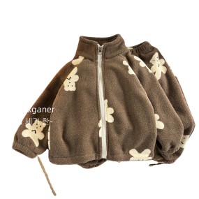 School Uniform Factory - Three-layer Warm Cotton Girls Jacket
