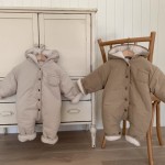 冬季连体衣供应商-恐龙刺绣绒布爬服