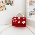 肩包供应商-女孩蝴蝶结手提公主链