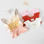 婴儿帽工厂-蝴蝶结提花无骨胎薄