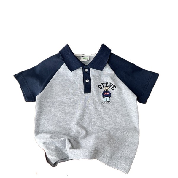 T恤工厂-彩色圆点印花凉爽薄款白T