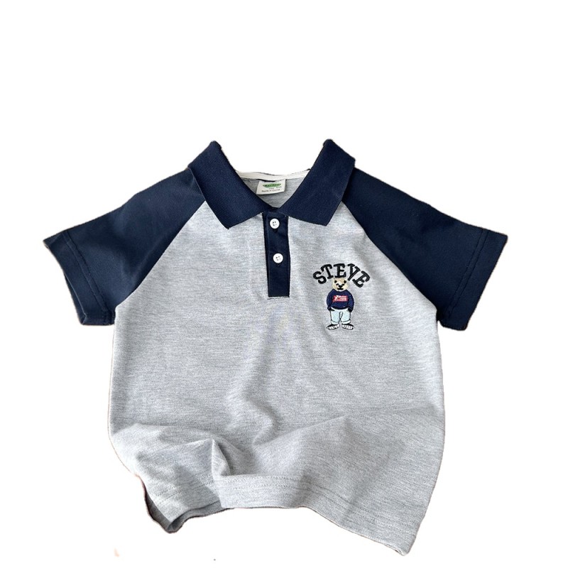 T恤工厂-彩色圆点印花凉爽薄款白T