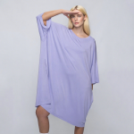 女士睡裙厂家-代工竹纤维睡眠T恤短袖宽松舒适加大码