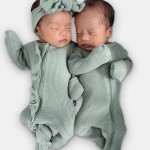 婴儿连体衣供应商-定制纯色有机棉华夫格拉链连脚批发