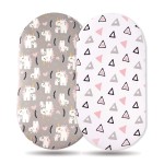 婴儿床单供应商-定制透气有机棉合身罩套棉纱床单