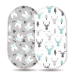 婴儿床单供应商-定制透气有机棉合身罩套棉纱床单