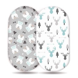 婴儿床单供应商-定制透气有机棉合身罩套棉纱床单