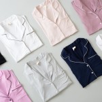 家庭睡衣套装供应商-定制柔软有机棉配套套装成人儿童夜间服