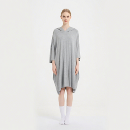 女士睡眠T恤工厂-代工定制柔软加大码短袖睡衣配口袋