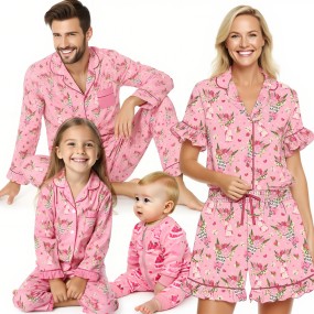 Family Pajamas Set Factory - Valentine Pajamas Family Matching New Year Father Mother Kids