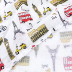 婴儿棉纱毯供应商-批发100%竹棉纯色印花柔软