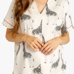 女士睡衣套装厂家-2024柔软两件套短裤套装定制有机竹纤维