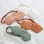 眼罩供应商-批发定制Logo竹纤维氨纶旅行天然可调