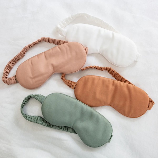 眼罩供应商-批发定制Logo竹纤维氨纶旅行天然可调