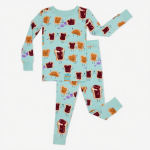 有机睡衣套装厂家-儿童竹纤维两件套睡衣套装定制睡眠服