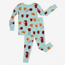 有机睡衣套装厂家-儿童竹纤维两件套睡衣套装定制睡眠服