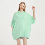 女士睡眠T恤厂家-代工定制Logo莱赛尔纤维超大弹力夏季