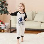 家庭睡衣供应商-家庭圣诞睡衣套装时尚印花父母儿童