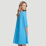 女士睡衣供应商-批发短袖柔软睡裙睡眠连衣裙配口袋