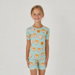 儿童睡衣套装供应商-定制短袖夏季竹纤维批发两件套睡眠服
