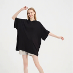 女士睡眠T恤厂家-代工定制Logo莱赛尔纤维超大弹力夏季