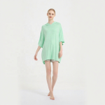 女士睡衣套装供应商-批发定制印花加大码柔软莱赛尔舒适