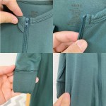 婴儿拉链连体衣工厂-有机长袖配脚套拉链睡衣睡眠服