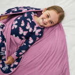 婴儿毯工厂-定制冬季竹纤维新款印花舒适儿童床上用品