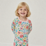 竹纤维睡衣厂家-定制印花舒适长袖夏季透气