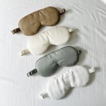 眼罩供应商-批发定制Logo竹纤维氨纶旅行天然可调