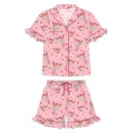 女士睡衣工厂-定制女士竹纤维长袖新款情人节设计