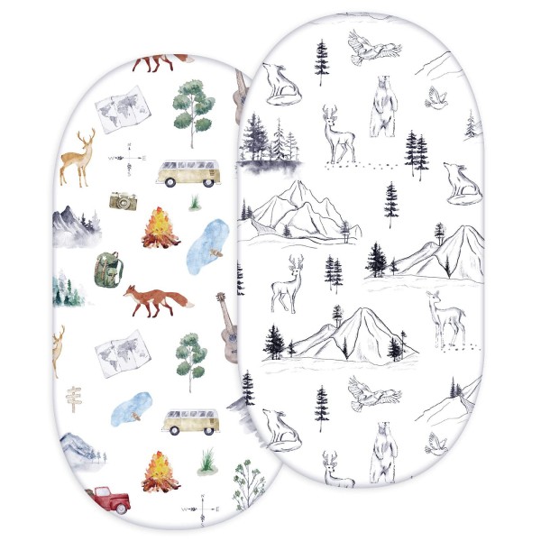 婴儿床单厂家-定制印花竹棉合身罩套代工超柔软