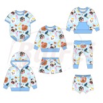 儿童服装厂家-定制Logo设计师批发运动服棉质运动套装