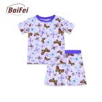 夏季睡衣工厂-定制短款竹纤维家居服缎面V领夜间服家庭