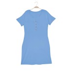 护理睡袍厂家-定制中长款家居裙竹纤维孕妇连衣裙