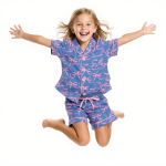 女士睡衣厂家-定制女士竹纤维长袖新款设计情人节