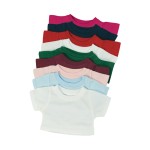 婴儿T恤供应商-定制婴儿夏装儿童竹纤维衬衫纯色有机棉