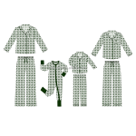 圣诞睡衣套装厂家-批发情侣家庭儿童柔软配套竹纤维