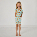 儿童睡衣套装供应商-定制短袖夏季竹纤维批发两件套睡眠服