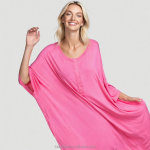 女士睡眠连衣裙工厂-代工定制柔软短袖女士加大码配口袋