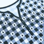 女士睡眠服供应商-定制成人睡衣长袖配套圣诞竹纤维套装