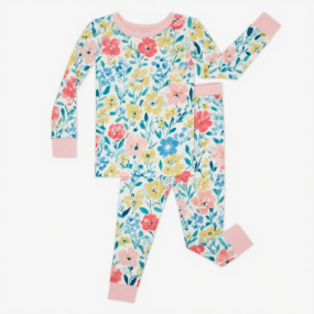 竹纤维睡衣厂家-定制印花舒适长袖夏季透气