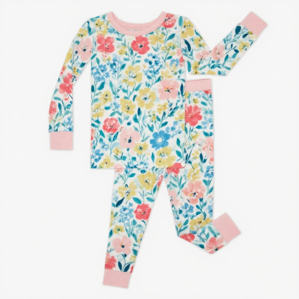 竹纤维睡衣厂家-定制印花舒适长袖夏季透气