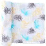 棉纱襁褓毯供应商-定制数码印花有机2层竹棉