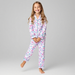 女士睡衣供应商-定制新款设计情人节印花长袖舒适