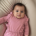 婴儿连体衣厂家-定制有机棉柔软长袖连体衣新款设计