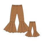 喇叭裤厂家-定制女孩秋装亲子喇叭裤